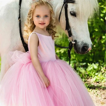Otroci Obleke Za Dekleta Princesa Cvet Dekleta Oblačenja Otrok Rojstni dan Večer Stranka Obleko vestido