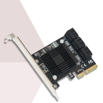 6 Vrata PCI SATA Controller Notranjo Razširitveno Kartico PCI-E SATA 3.0 Adapter